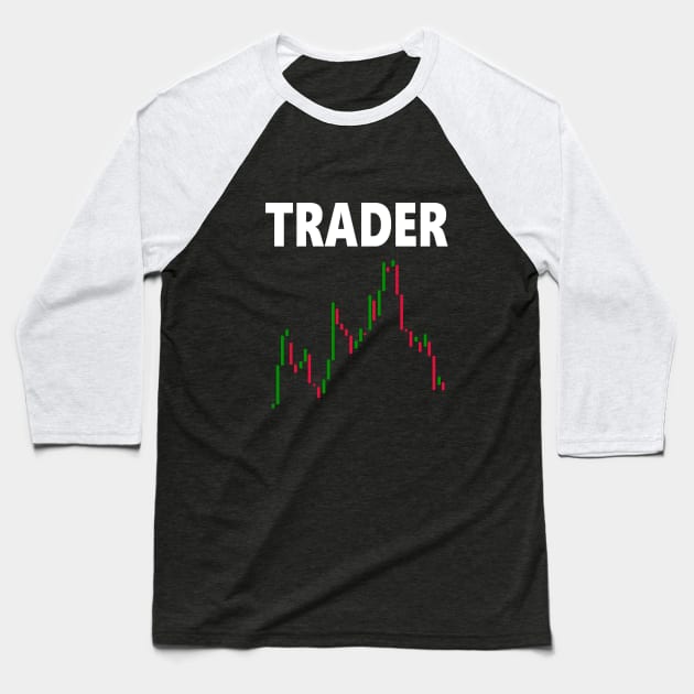 Trader Forex Market Baseball T-Shirt by cypryanus